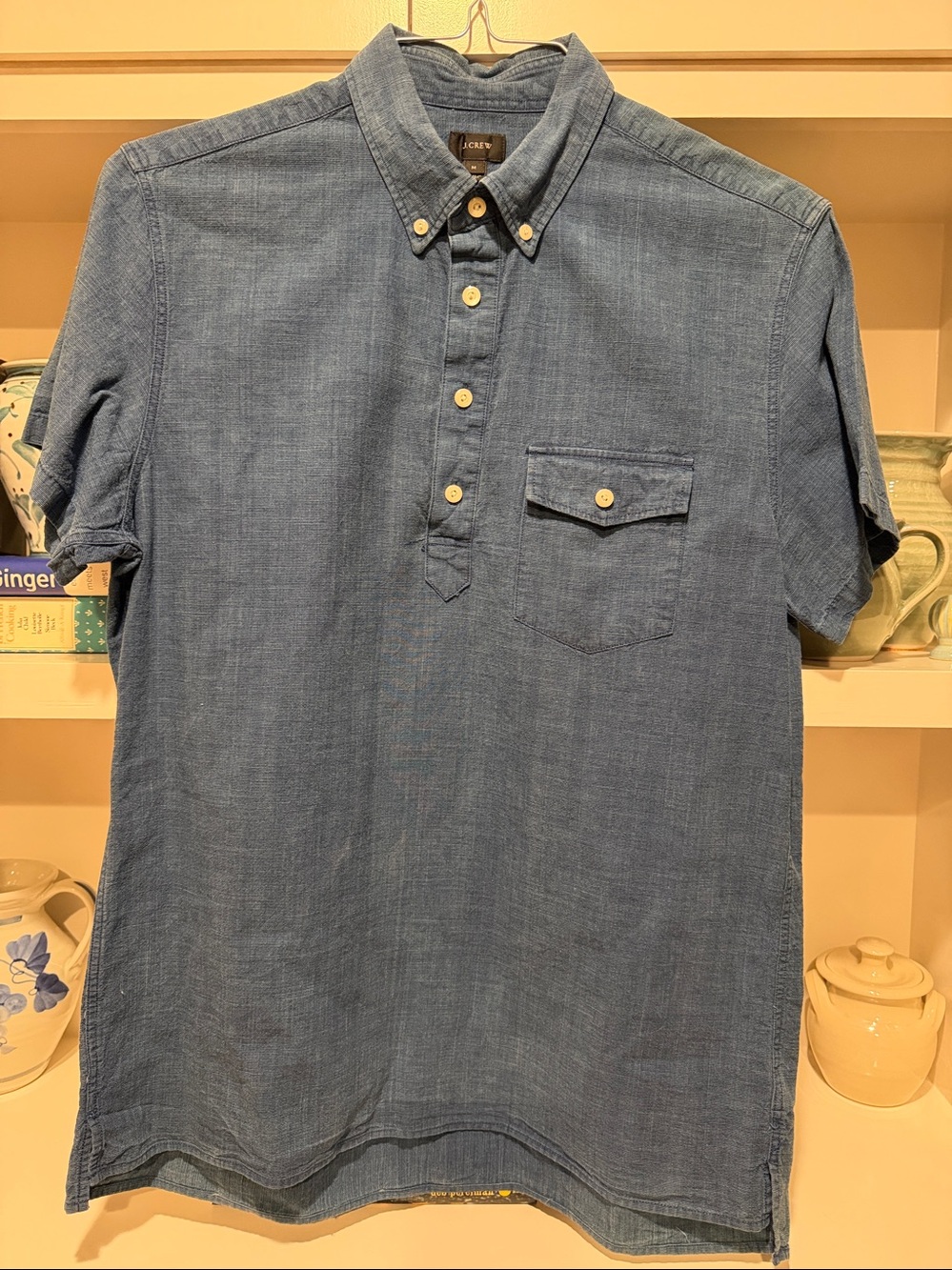 J. Crew short-sleeve popover